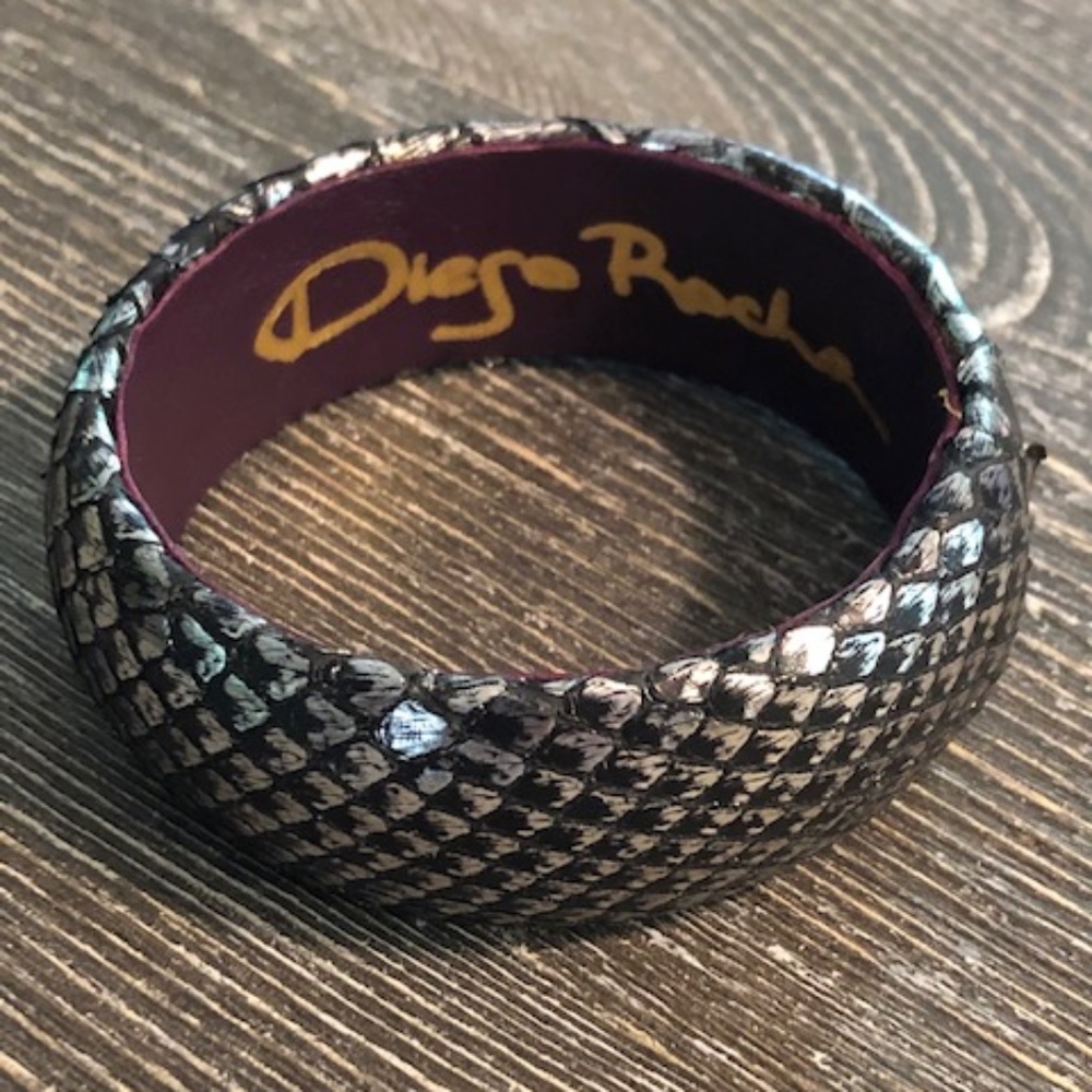 Diego Rocha Hand-Painted Python Bangle - image 1